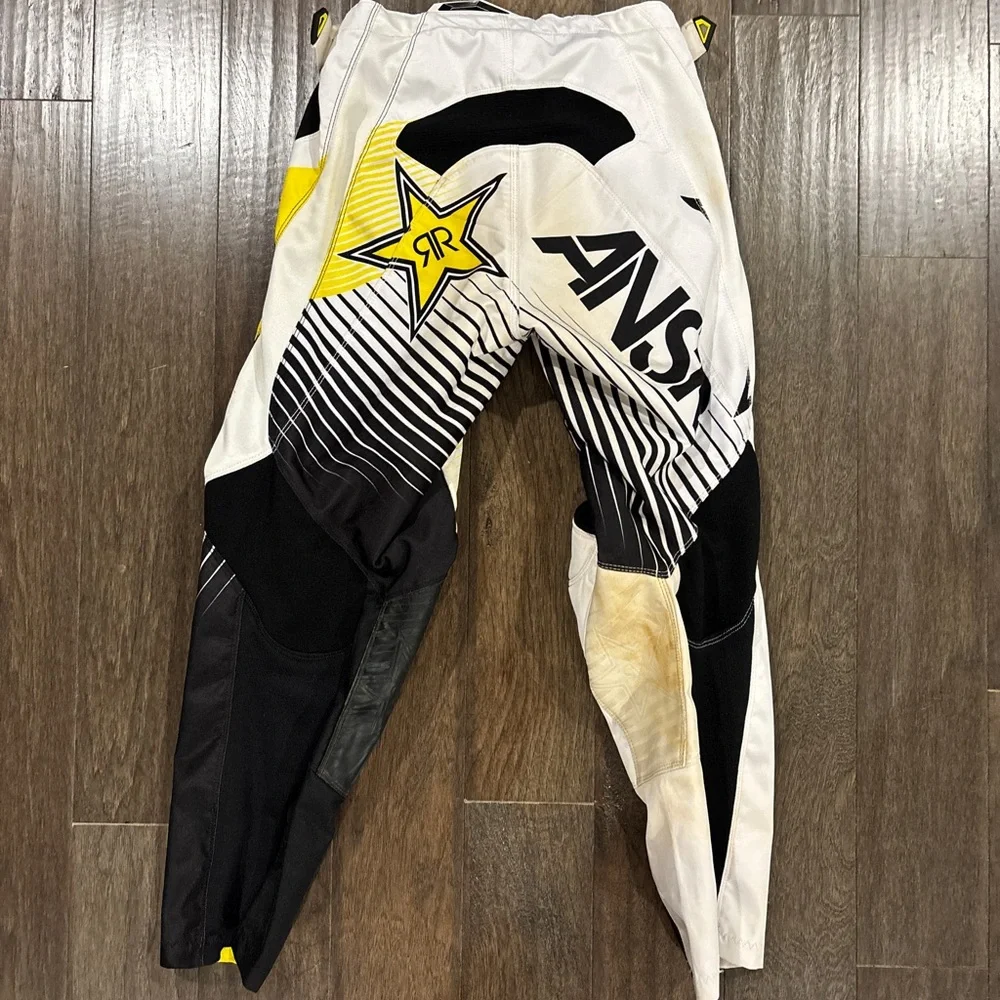Answer Racing Rockstar Men's Black and Yellow Racing Pants - Picture 2 of 6